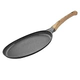 LOPUNER Bratpfanne Nicht -STiCK Ei Pfannkuchen stets -Stock Braten Frühstückspfanne Kochpfanne Pan Crêpespfanne mit Griff Pizza Mini-Herd Tortillapfanne Aluminium Black