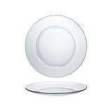 Duralex 3006AF06D1111 Lys Transparent Teller flach, 23.5cm, Glas, transparent, 6 Stück