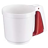 Westmark Mehl- und Puderzuckersieb, Mit Griff, Kunststoff, Weiß/Rot, 32142270