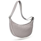 KALIDI Crossbody Bag Damen Groß Half Moon Bag Damen Schultertaschen Umhängetasche mit verstellbarem Gurt Nylon Hobo Bag