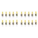 Heiikiuy 20 STÜCKE Mini G4 LED COB Lampe 3 W Birne Kerzenlichter Ersetzen 30 W 40 W Halogen für Kronleuchter Scheinwerfer, AC DC12 V Warmweiß