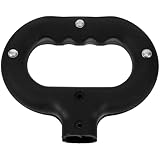 HOUDERCO Schiebegriff für Bollerwagen Campingwagen Leichter Robuster Kunststoffgriff Ovaler Ersatzgriff ohne Schrauben Kompatibel mit Outdoor Gartenwagen