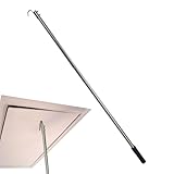 Haken Stange Dachboden, Ziehstab Bedienstab Bodentreppe, Stockhaken Für Dachbodentreppe, Dachbodenluke Öffner Fensteröffner Stange 101.6 cm, 3-teilige Stange Mit Haken