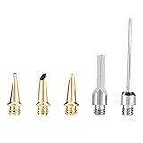 Garosa Gaslötes -Eisen -Kit, 5 Stcs Electric Foam Cutter Lötmittel -Tipps Schweißwerkzeugzubehör, Geeignet für Gewöhnliche Lötkolben, Heißintenpistole oder Flammenpistole, Sehr