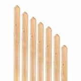 Mega Holz Zaunlatten Paket ' Mallorca ' 10 Stück aus Lärchenholz 120 cm Höhe Halbpalisade Zaun Brett Zaunbrett Gartenzaun Holzzaun
