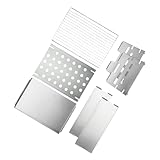 CAXUSD Tragbarer Camping holzkohlegrill aus Robustem Eisen Langlebiger Outdoor Bbq Grill mit Guter Luftzirkulation Vielseitig Einsetzbar als Tisch Picknickgrill für Grillabende