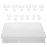 LIFKOME 600 Stück Kurze Quadratische Nagelspitzen aus Transparentem Acryl Halbverdeckende Selbstklebende Nagelverlängerung für Selbstgemacht und Nagelstudio