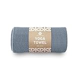 Lotuscrafts® Yoga Handtuch rutschfest für Yogamatte, rutschfester als klassisches Yoga Handtuch rutschfest mit Noppen dank großflächiger Silikonbeschichtung Yogatuch rutschfest, Yogas Tuch 183 x 61 cm