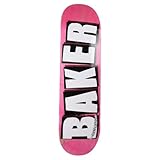 Baker Skateboard Deck Logo Veneers B2 Pink 21.0 cm