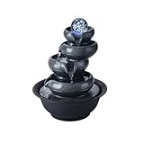 Tischbrunnen Home Feng Shui Ball Handwerk Büro Desktop Brunnen Zirkulierende Wasser Brunnen Dekorative Ornamente Zimmerbrunnen