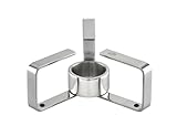 RÖSLE Stövchen, Hochwertiger Teewärmer mit rutschfesten Gummifüßen, Edelstahl 18/10, Standard Teelicht, zusammenklappbar, spülmaschinengeeignet, 17 x 17 x 6 cm