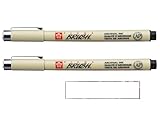PIGMA MICRON Sakura Brush Schwarz, 2 Stück und 1 Karte