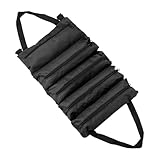 BESSTUUP Aufrollbare Werkzeugtasche mit Fächern, wasserdichtes Oxford-Gewebe, Mehrzweck-Werkzeugtasche für Reisen, Camping, Notfall-Set, 29,9 x 47,7 cm