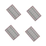 Healeved 4 Stück Uhrenarmband Organizer Fächer PU Samt Aufbewahrungstablett Kratzfest Schmuckdisplay für Damen Herren Luxusgeschäft