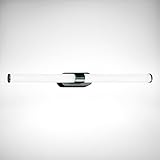 B.K.Licht - LED Spiegelleuchte für das Bad mit neutralweißer Lichtfarbe, 55 cm, Spritzwassergeschützte IP44 Spiegellampe für das Badezimmer, LED Wandlampe, Wandleuchte, 9W, Schwarz