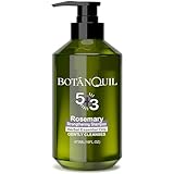 BOTÁNQUIL Rosmarin Shampoo für Haarwachstum, Haarshampoo für Dauerwellen und Färbung Damen Herren, Shampoo gegen Haarausfall Starke Reparatur, Feuchtigkeit und Pflege, Färbeshampoo Ohne Silikon 473ML