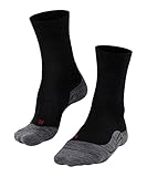FALKE Herren Wandersocken TK5 Wander M So Wolle Funktionsmaterial antiblasen dünn 1 Paar, Schwarz Black-Mix 3010, 42-43
