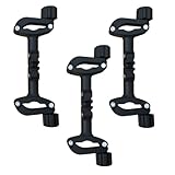 FRCOLOR Verstellbarer Abnehmbarer Kinderwagen Verbinder aus Robustem Eisen und Kunststoff Leichter Zwillingswagen Anschluss zur Flexiblen Verbindung von Zwei Gleichen Geschwisterwagen