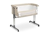 Sleepy shop 24 YOUR PERFECT MATTRESS Babybett - 2 in1 Beistellbett & Reisebett mit matratze, Stubenwagen, Rollen, Bed, Babybetten, Babywiege, Gitterbett, Kinderreisebett, Reisegitterbett (BEIGE)