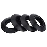 Dequate Kajak Paddel Tropfringe - 4 Stück Universal Gummi Tropfring Für Paddel, Schwarz Abtropfring Für Paddel, Tropfschutz Paddel Für Kayak Canoe Rafting Paddles Shaft