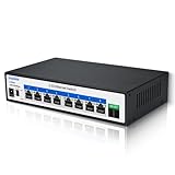 Goalake Multi-Gigabit Desktop-Switch, 8 Anschlüsse, 2,5 G, Nicht verwaltet, 8 Base-T Ports 2,5 G, 1 SFP+ 10 G, 802.3X Flusskontrolle, 2,5 Gbe Netzwerk-Switch, ideal für kleine Büros