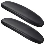 2X BüRostuhl Armlehnen Polster, Universell Pu-BüRostuhl Armpolsterkappen Ersatz Mit Schraube FüR Gaming-Stuhl, 28.5 X 7.5 X 3cm