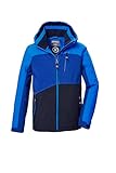 killtec Jungen Funktionsjacke mit Kapuze und Schneefang KOW 370 BYS JCKT, neon blue, 152, 42164-000