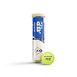 DUNLOP Tennisball ATP Tour - für Sand, Hartplatz und Rasen (4 Bälle)