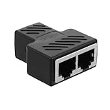 ARTIBETTER Netzwerkkabelanschluss Netzwerkanschlussbuchsen Typ A Splitter LAN Splitter Audio Splitter Für Kopfhörerkabel Splitter Draht Splitter Splitter Für Ethernet Kabel Schwarzes PVC