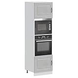 SKM Herdumbauschränke 2 STK. Kalmar Betongrau Holzwerkstoff,Möbel,Schränke,Küchenschränke,Grau,55.2KG,3315035