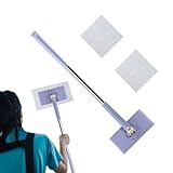 Wischmopp | Tuchwechsel Mini Mop | 70 cm Länge Besen kompatible Gesichtstücher für Haushalt Reinigung Bad Küche Zuhause
