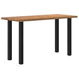 IBUQDDV Lounge Tisch Bartisch küche Kitchen Table Gartentische Bartisch mit Baumkanten 180x80x92cm Massivholz Eiche Rechteckig für Esszimmer Küche Wohnzimmer