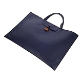 STOBOK Laptoptasche computertasche computer bag Laptop Tragetasche Laptop-Aufbewahrungstasche Laptop-Geldbörse für Damen große Einkaufstasche Tragetaschen für Damen Kunstleder Navy