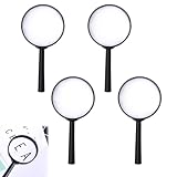 4 Stück Lupe Kinder, Lupen, Mini Lupen, Lupe Kinder Forscher, Für Kinder Aus Kunststoff Acryl Party, Kindergeburtstag Geschenk