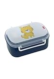 SIGIKID 25174 Tiger Brotzeitbox BPA-frei Mädchen und Jungen Lunchbox empfohlen ab 2 Jahren blau