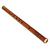 Max-Tonsen Traditionelle 6-Loch-Bambusflöte, Klarinette, Schüler-Musikinstrument, Holzfarbe
