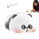 fiira Panda-Nachtlicht, Panda-Lampe, Kinderzimmer-Tischlampe, Panda-Nachtlicht, wiederaufladbar über USB, aus Tiersilikon, Schlafzimmerdekoration, Cartoon-Panda