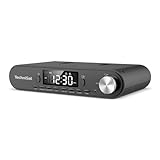 TechniSat KITCHENRADIO - Unterbau Küchenradio mit UKW/FM, LED Display, Arbeitsleuchte, Timer, Bluetooth, Weckfunktion, Freisprecheinrichtung, 5 W Lautsprecher