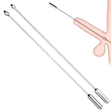 Edelstahl Harnröhren Set,Metall Dilatatoren Penis Plug Urethral Dilator Katheter Harnröhren Stimulation Harnröhrensonden Penis Masturbation Prostata Massage Sexspielzeug für Männer (Ø:0.6+0.7cm)
