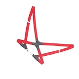 QUXVUIS Verstellbare Hosenträger mit bequemen Trägern für Herren – keine Schäden an feineren Materialien aus Metall für Herren Hosenträger für Hosen, Rot