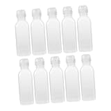 Luxshiny 10 Stück Ölkanne Plastikflaschen mit Verschluss Quetschölspender Spritzflaschen für Gewürze heiße Saucenflaschen Restaurant-Quetschflaschen Spritzflaschen für Saucen Transparent