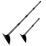 DAKEPOLE Gartenhacke mit Langem Stiel 152 cm, Wiedehopfhacke Spitzhacke Unkrauthacke für Schwere Gartenarbeiten Robuste Gartenwerkzeug zum Jäten, Graben, Lockern, Kantenziehen