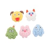 TOPPERFUN 5Stücke Niedliche Monster Kühlschrankmagnete DIY Harz Aufkleber für Kreative Dekoration Magnetische Memo und Organisationshilfe für Zuhause Büro und Auto