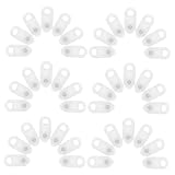 TOYANDONA 100 Stück Kleine Kunststoff Gardinenröllchen mit Doppelrädern Geräuscharm Stabil und Einfach zu Montieren Passend für Vorhangschienen Dusch Fenster gardinen im Wohn Bürobereich