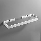 Dusche Caddy, Ecke Badezimmer Regal Weiß Alumikommode Regal Kosmetikprodukt Aufbewahrungsregal Wandmontiertes Glasregal Küchenregal/40Cm