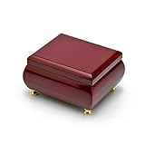 Verführerisches Hochglanz-Palisander-Schmuckkästchen, schlichtes Design, viele Lieder zur Auswahl, Laras Thema, Schweizer