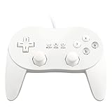 OSTENT Wired Classic Controller Pro Gamepad Joystick für Wii Remote Console Videospiel, Farbe Weiß