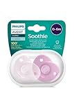 Philips Avent Soothie – BPA-freier Schnuller für Babys von 0 bis 6 Monaten, rosa/hellrosa (Modell SCF099/22)