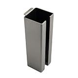 5 Stück Reduzierhülse 8 auf 9 mm mit Kragen – Ausgleichshülse Vierkant, Adapterhülse zum Einstecken für Türschlösser & Einsteckschlösser, Metallhülse für Drückerstift / Schlossnuss (5, 8 auf 9 mm)