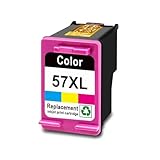 ZHANGAIQINYG 56 57 Tintenpatronen-Nachfüllung, kompatibel mit HP Deskjet, Photosmart Digitalkopierer und Officejet.(HP57XL 1c)
